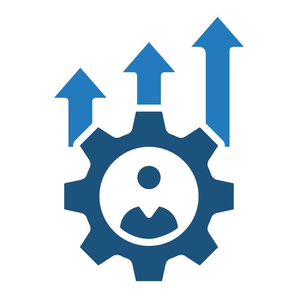 compétence croissance icône ligne vecteur illustration