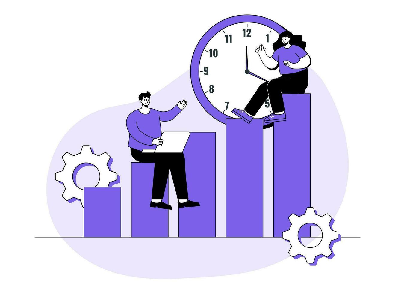 personnel croissance, financier succès, temps gestion, productivité, efficacité, soi développement, soi amélioration, performance augmenter vecteur