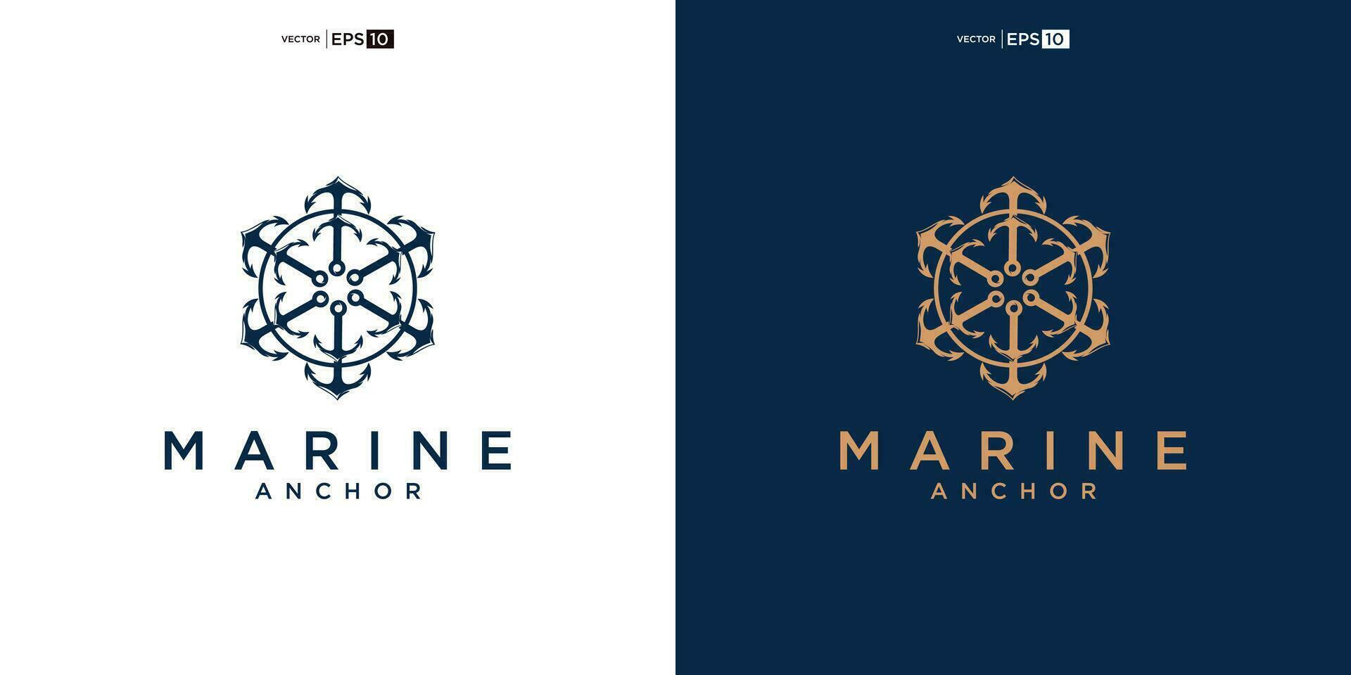 ancre logo icône. Marin logo. nautique emblème. maritime symbole. marin signe. vecteur illustration.