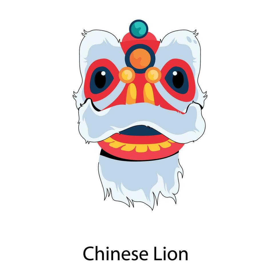 branché chinois Lion vecteur