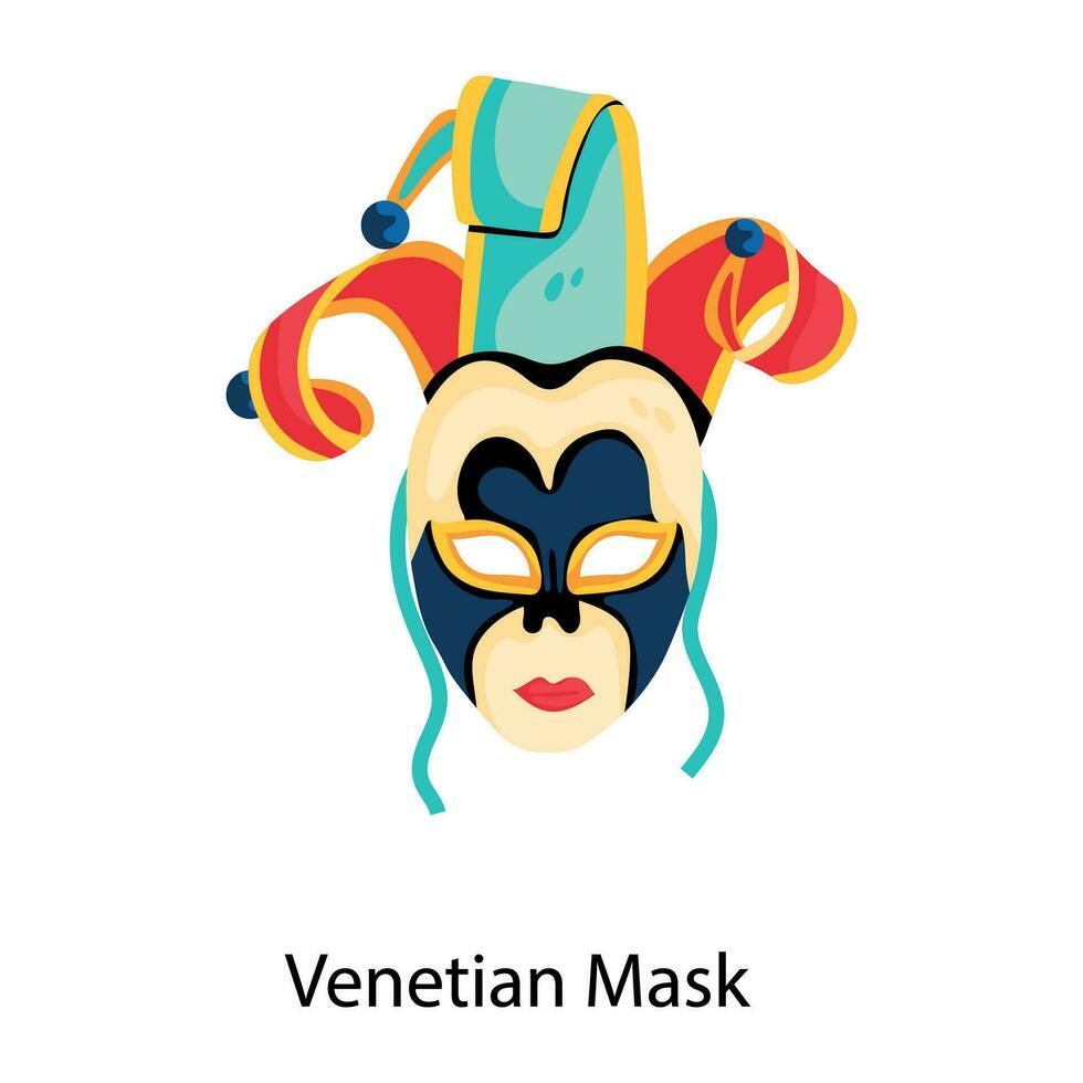 branché vénitien masque vecteur