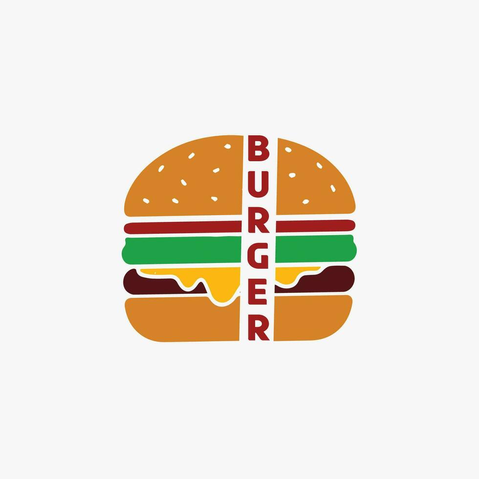 Burger club point logo conception vecteur