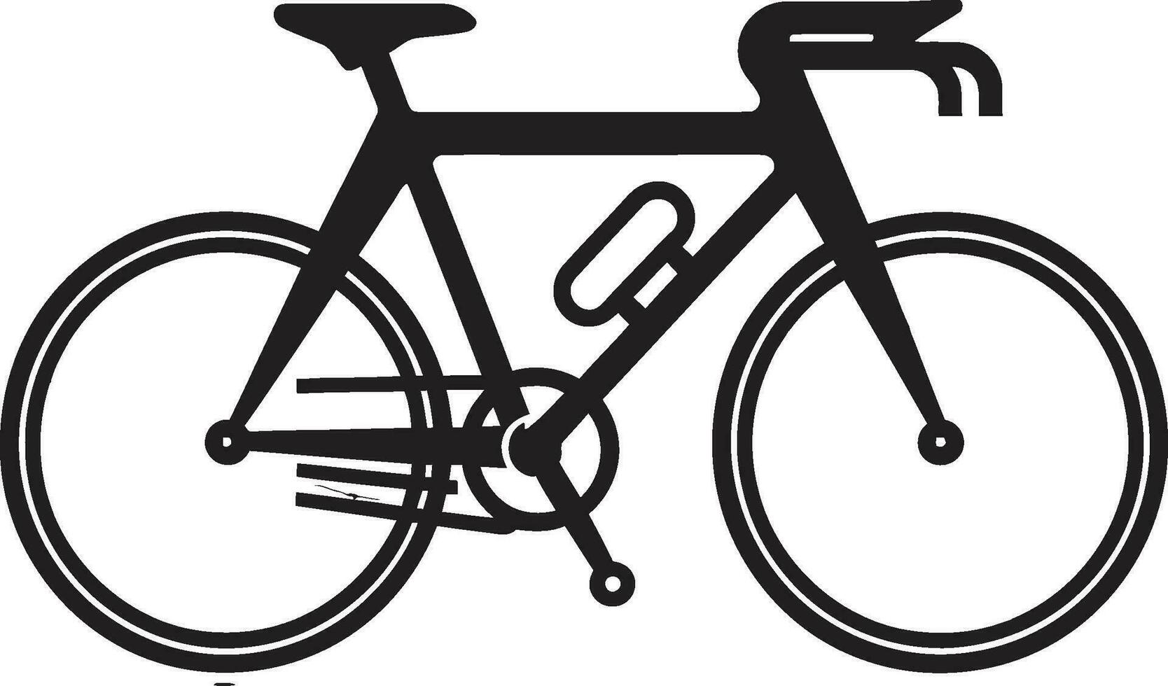 ville croisière vecteur vélo logo classique roue noir bicyclette conception