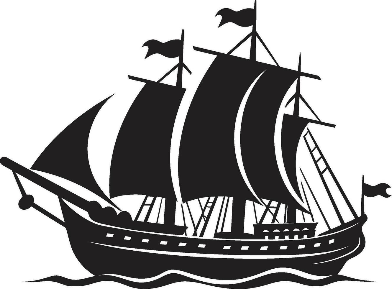 historique périple noir ancien navire ancien navire vecteur navire emblème
