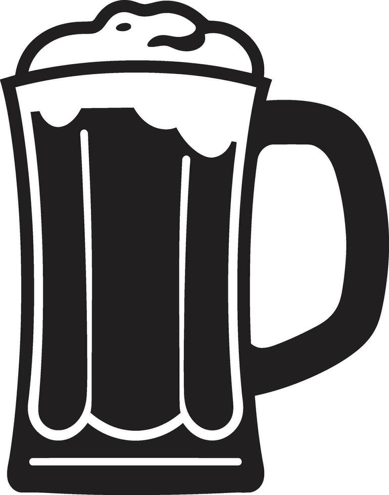 ale symbole vecteur Bière Stein icône à votre santé emblème noir Bière chope