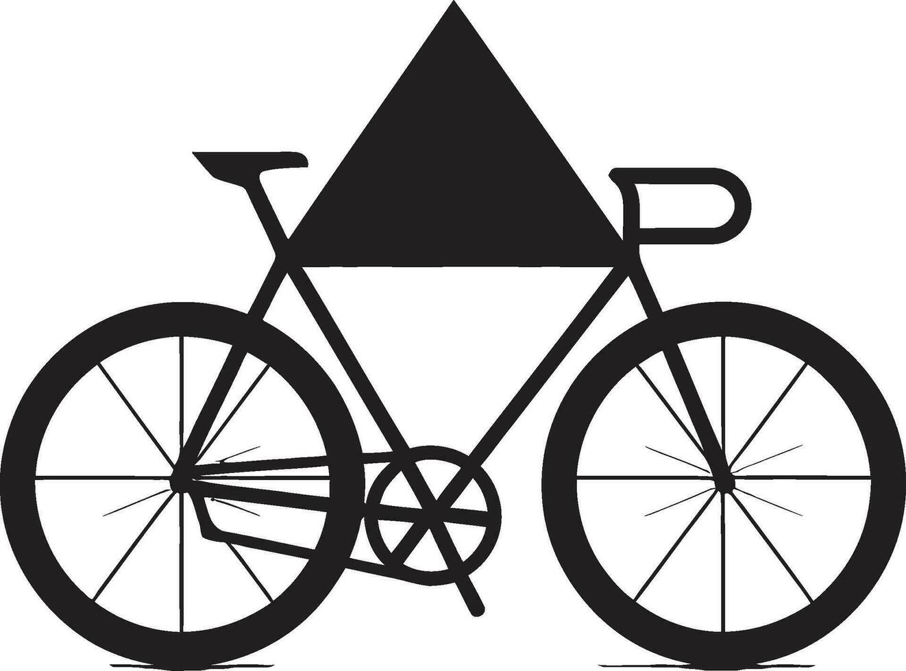 pédale parfaite vecteur vélo icône cavalier choix élégant bicyclette logo