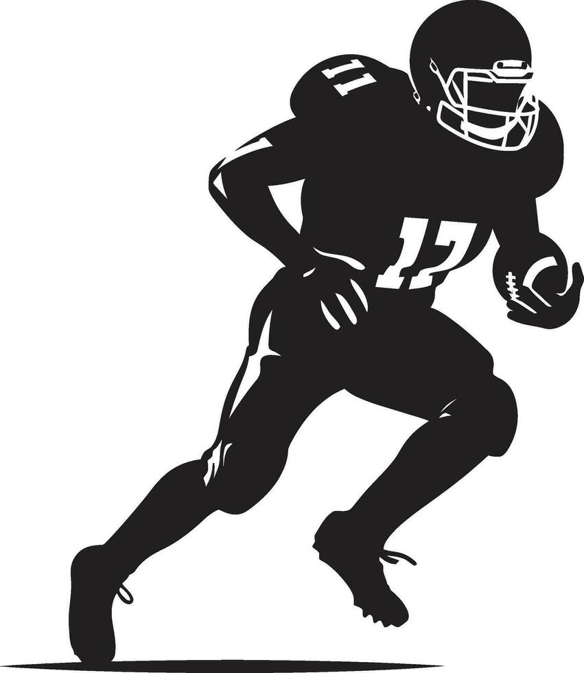 champ maestro vecteur noir Football logo atterrissage triomphe américain Football icône