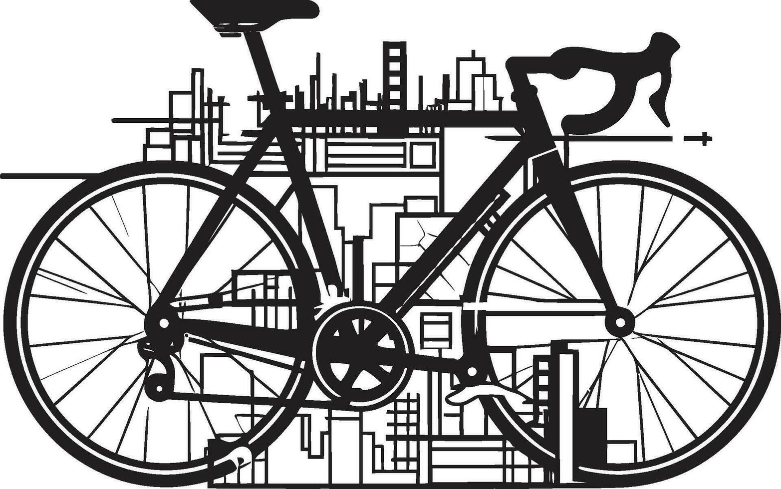 pédale parfaite vecteur vélo icône cavalier choix élégant bicyclette logo