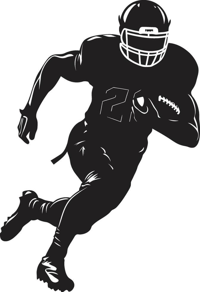 champ le commandant américain Football icône conception Jeu journée gladiateur noir Football logo vecteur