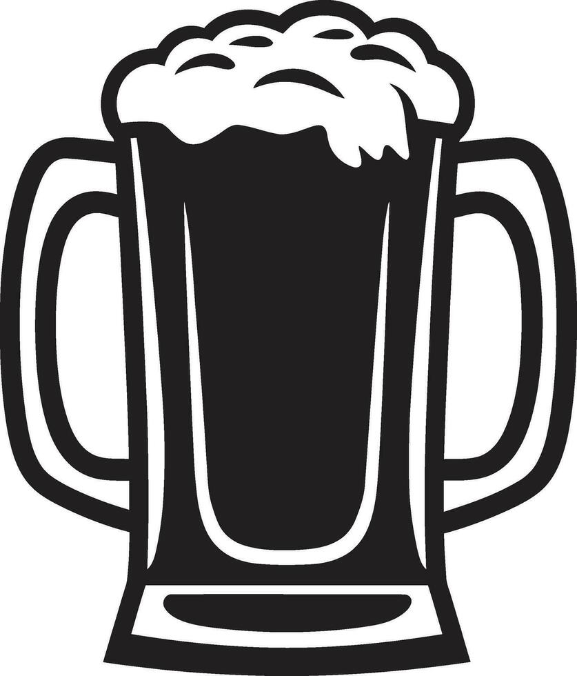 ale symbole vecteur Bière Stein icône à votre santé emblème noir Bière chope