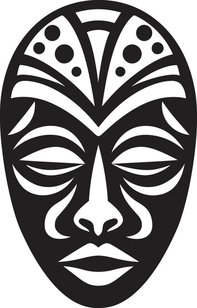 spirituel patrimoine africain tribal logo symbolique chuchote tribal masque vecteur