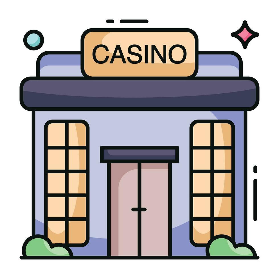 une conception d'icône de casino vecteur