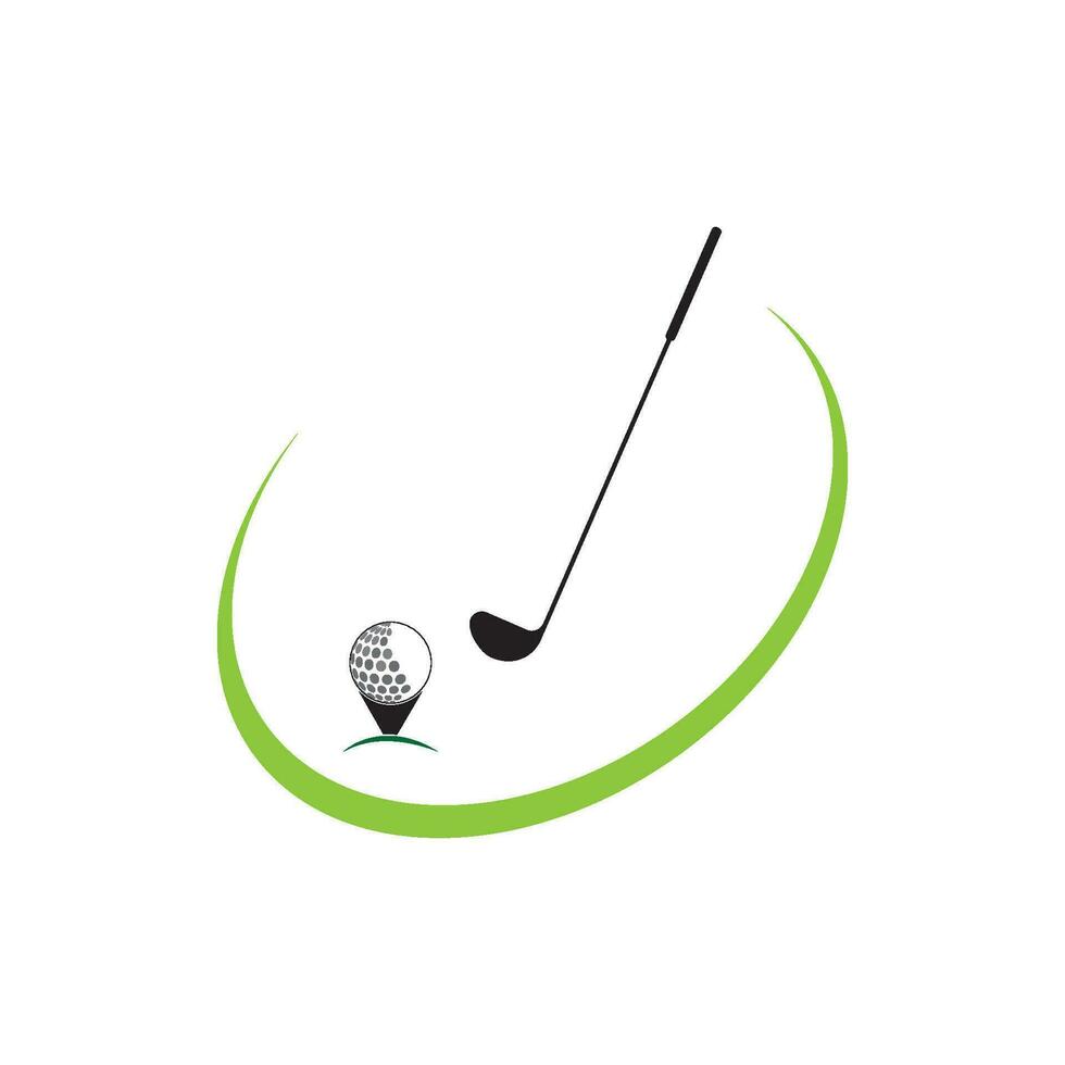 illustration vectorielle de golf logo modèle vecteur