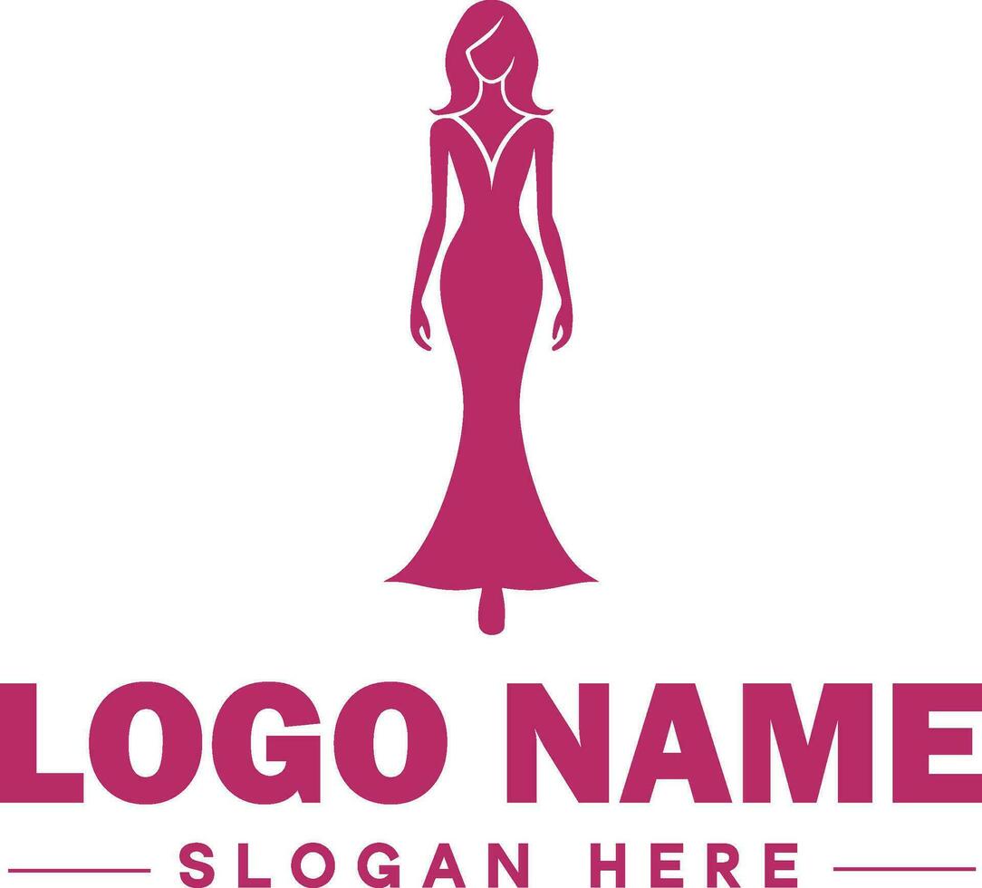 mode logo luxe charme élégant logo icône nettoyer plat moderne minimaliste affaires logo modifiable vecteur