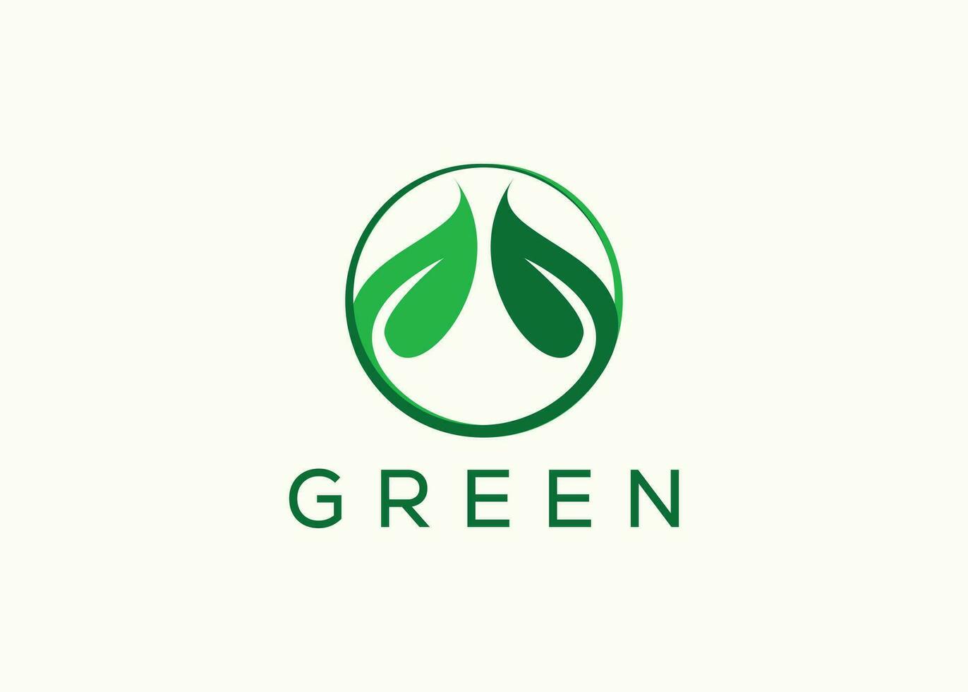 vert feuille logo conception vecteur modèle. la nature croissance feuille vecteur logo.