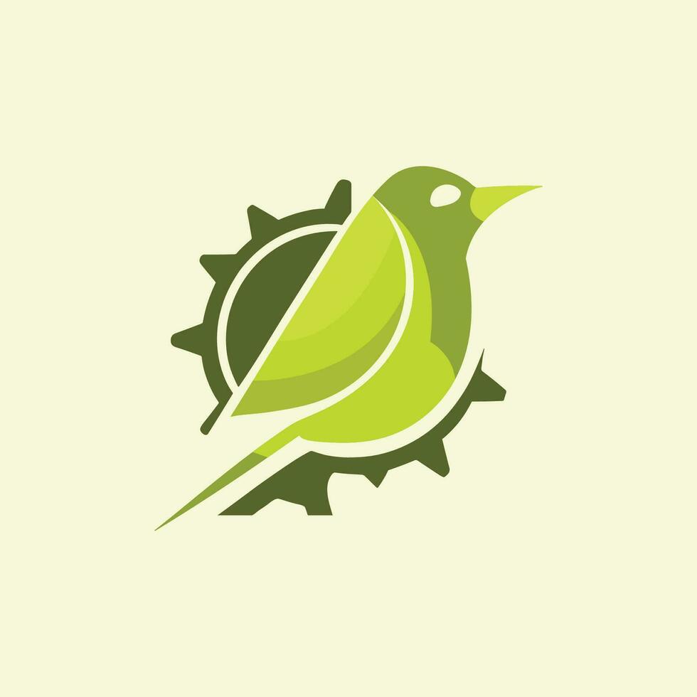 moderne minimaliste oiseau logo vecteur
