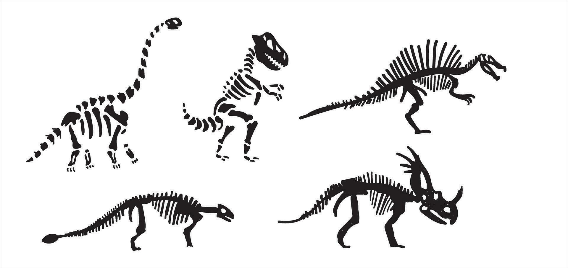 dinosaure vecteur. mignonne dinosaure vecteurs rugir modèle vecteur