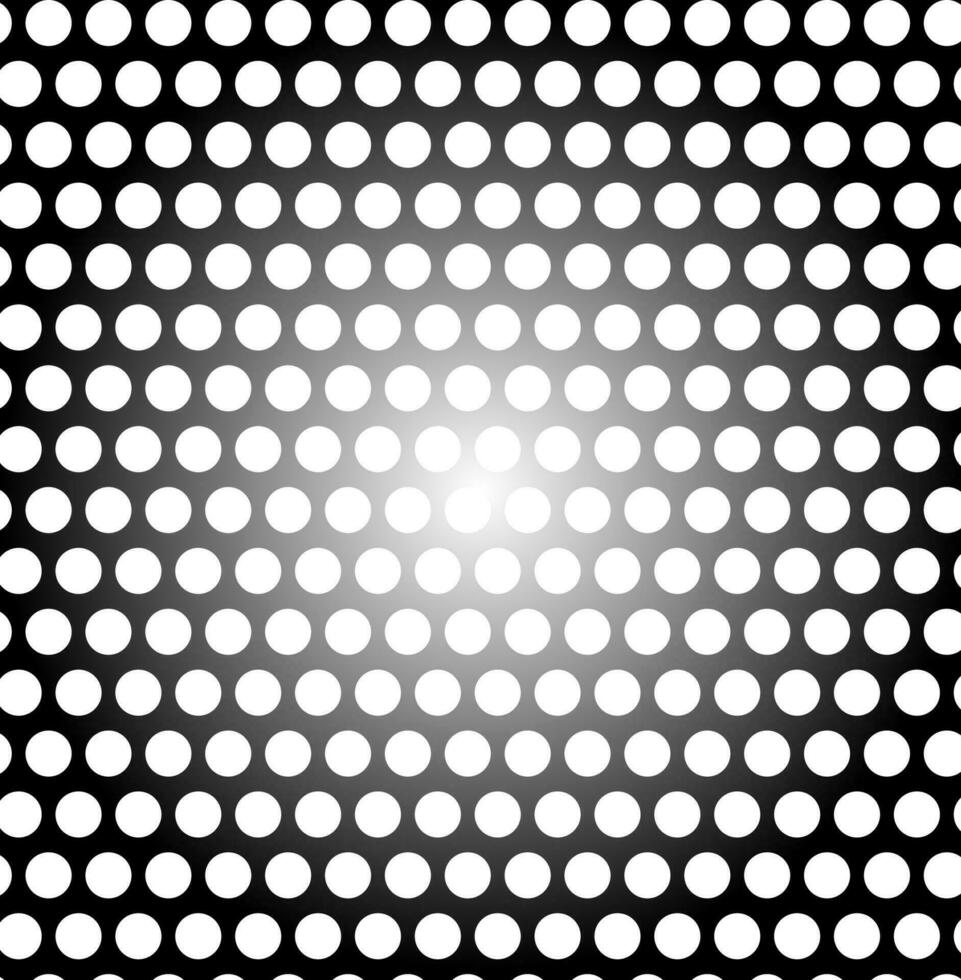 abstrait vecteur géométrique modèle dans le forme de blanc cercles situé sur une noir métallique Contexte