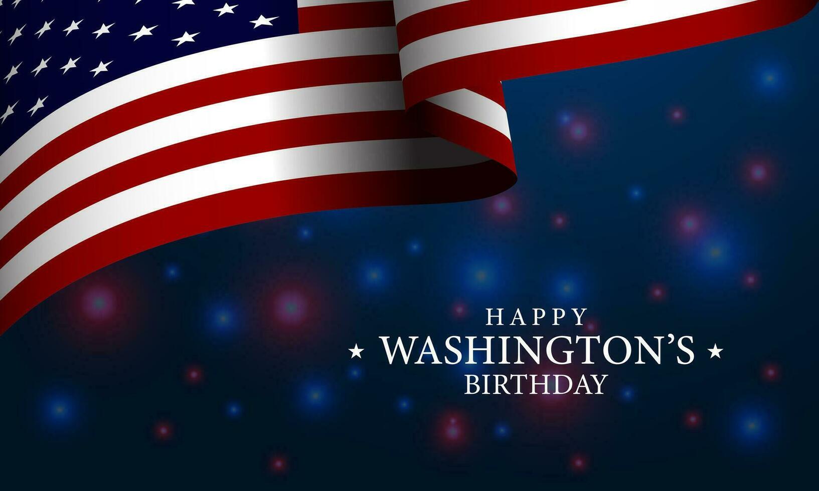 content Washington anniversaire Contexte vecteur illustration