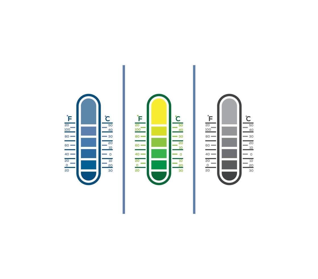 thermomètre science Humain santé tester logo conception vecteur