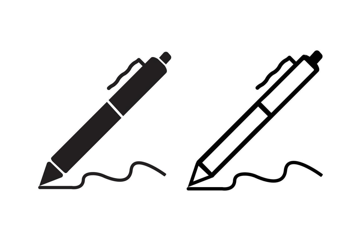 stylo, écrire icône. vecteur illustration
