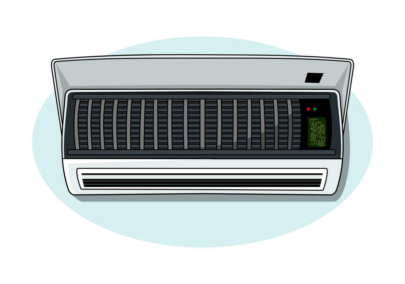 air Conditionneur évaporateur conception illustration vecteur