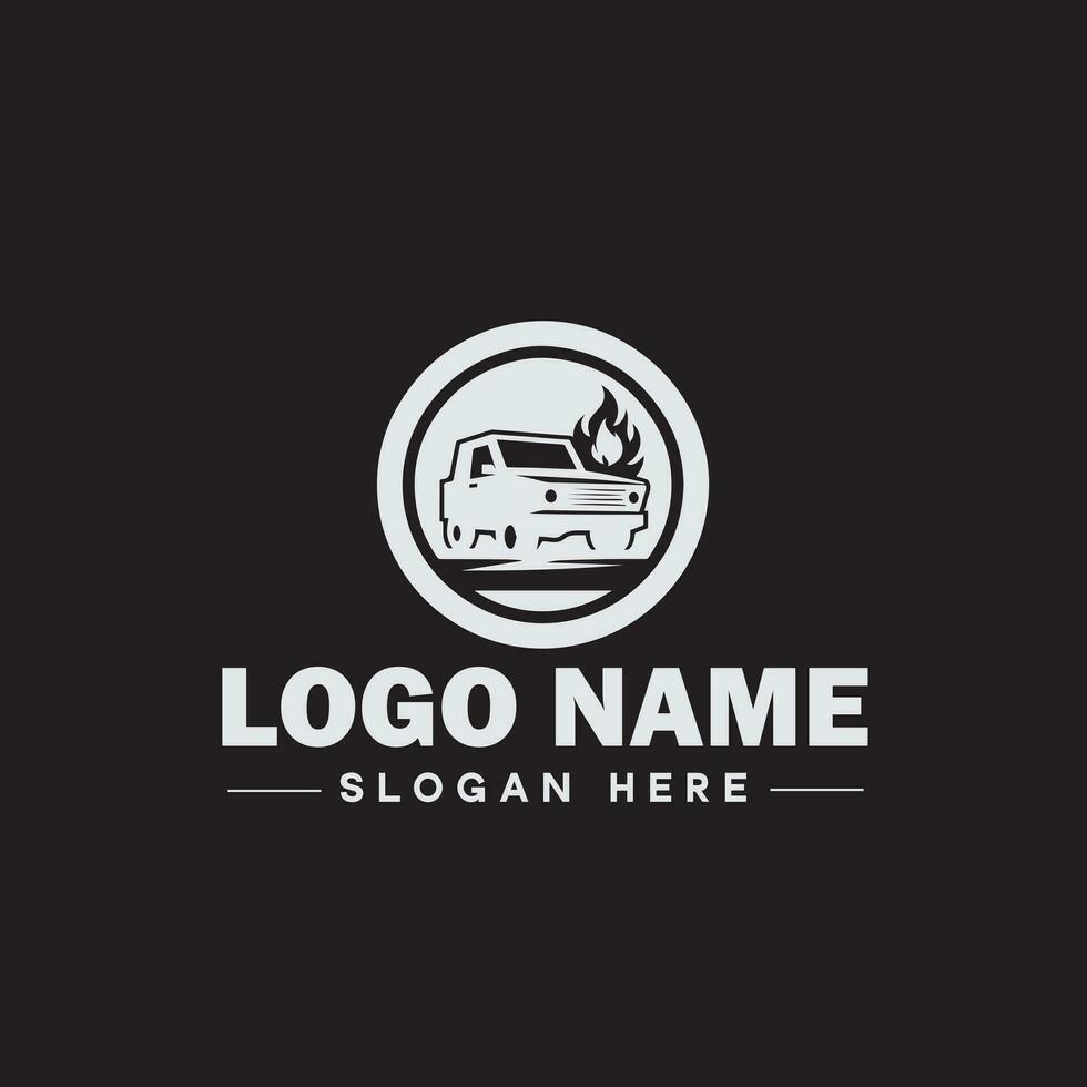 automobile logo auto magasin logo auto concession logo auto réparation logo icône nettoyer plat moderne minimaliste affaires véhicule logo modifiable vecteur