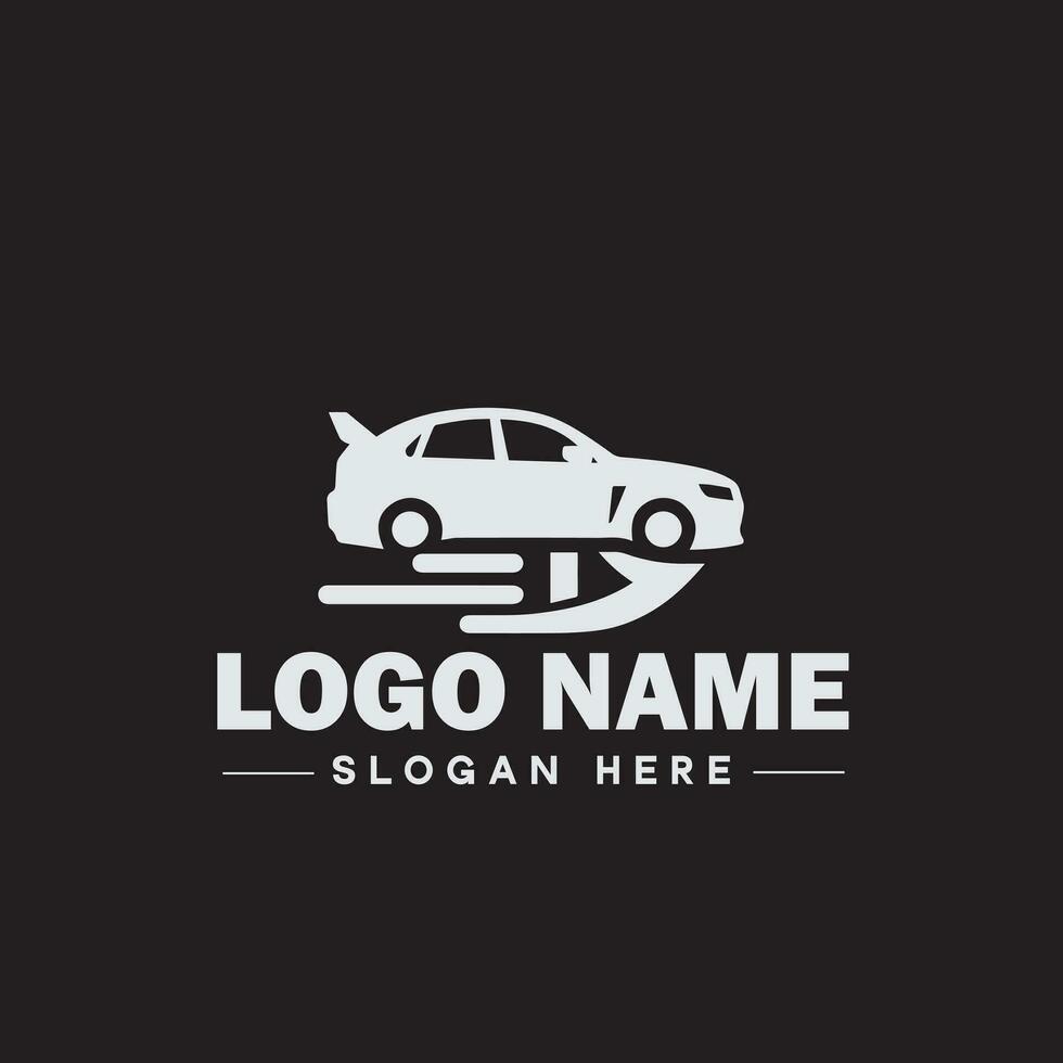 automobile logo auto magasin logo auto concession logo auto réparation logo icône nettoyer plat moderne minimaliste affaires véhicule logo modifiable vecteur