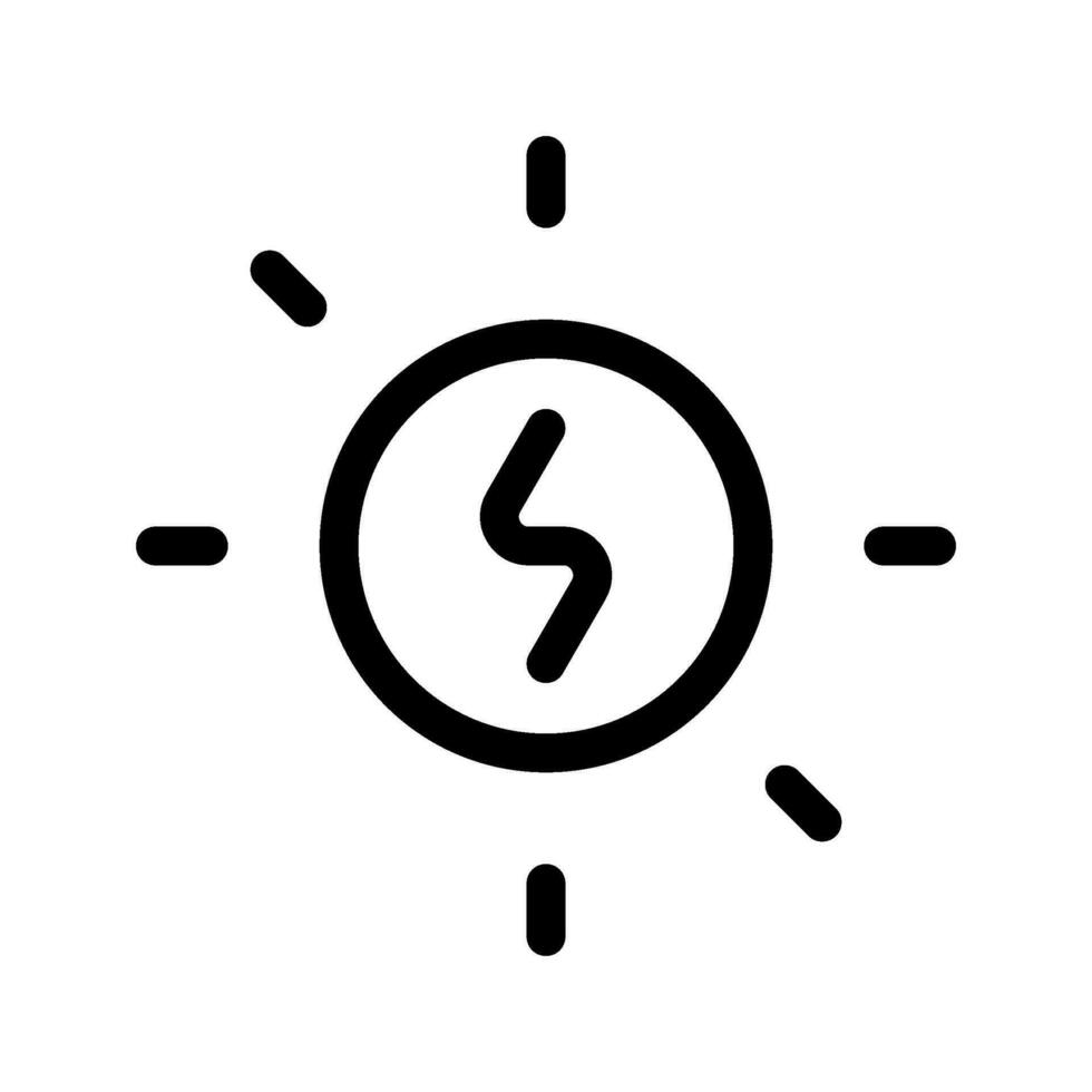 solaire énergie icône vecteur symbole conception illustration