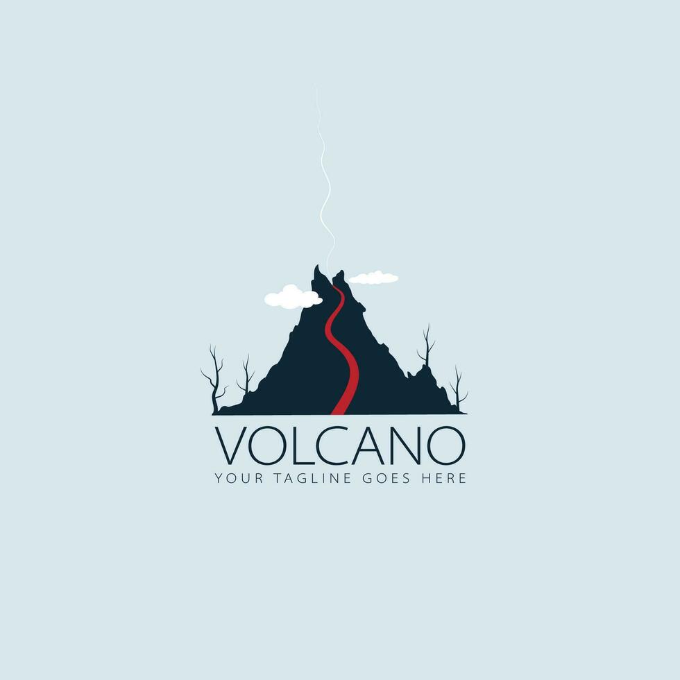 vecteur de logo de volcan