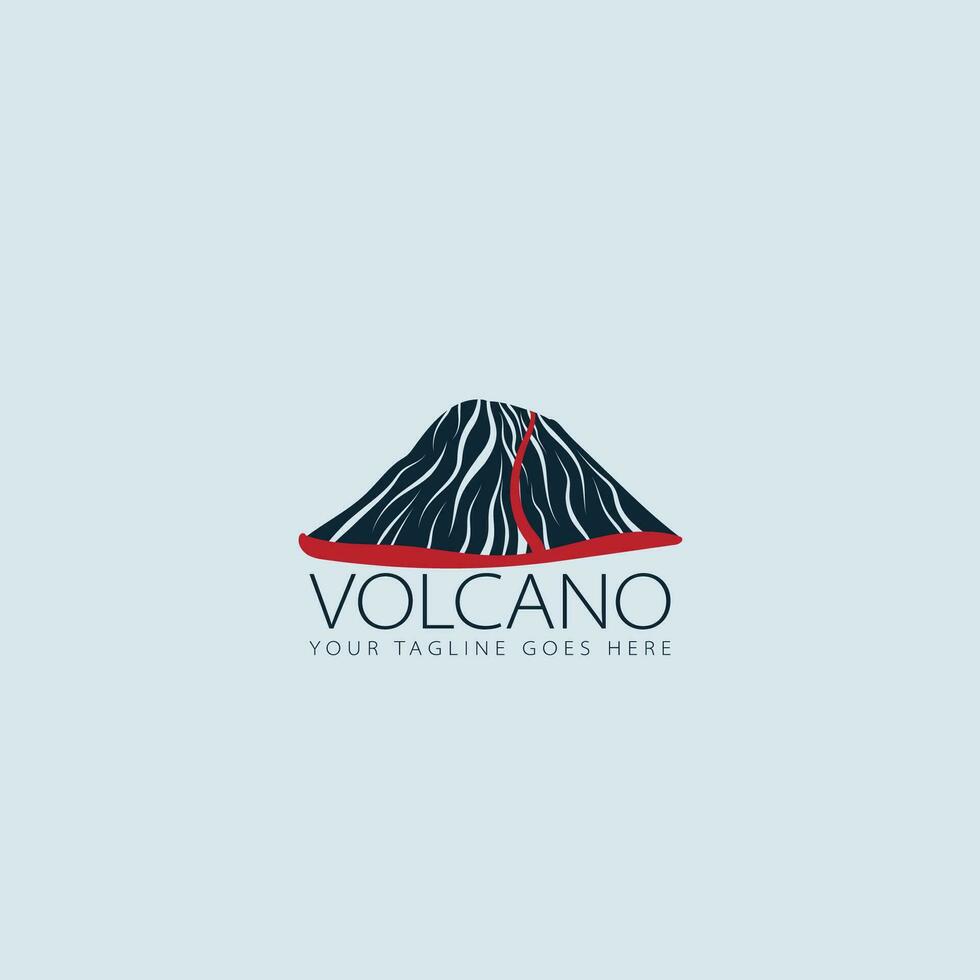 vecteur de logo de volcan