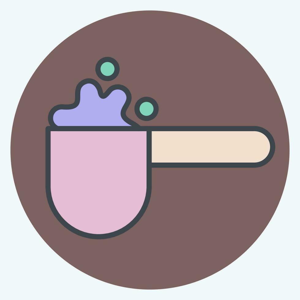 icône détergent scoop. en relation à blanchisserie symbole. Couleur camarade style. Facile conception modifiable. Facile illustration vecteur