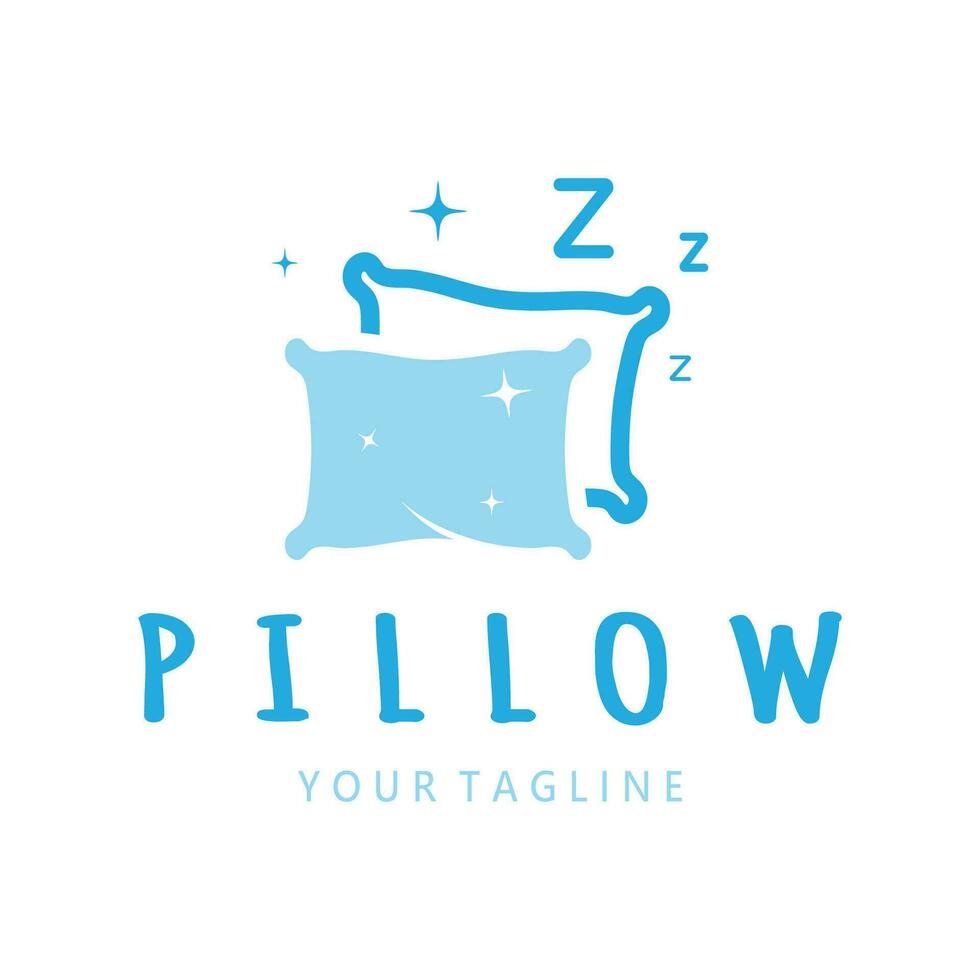Créatif logo dessins pour oreillers, couvertures, lit feuilles et des lits, dormir, zzz, horloge, lune et étoiles. vecteur