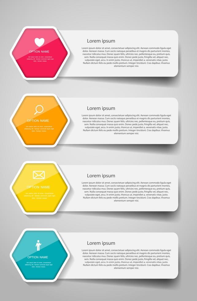modèles d'infographie pour l'illustration vectorielle d'affaires. vecteur