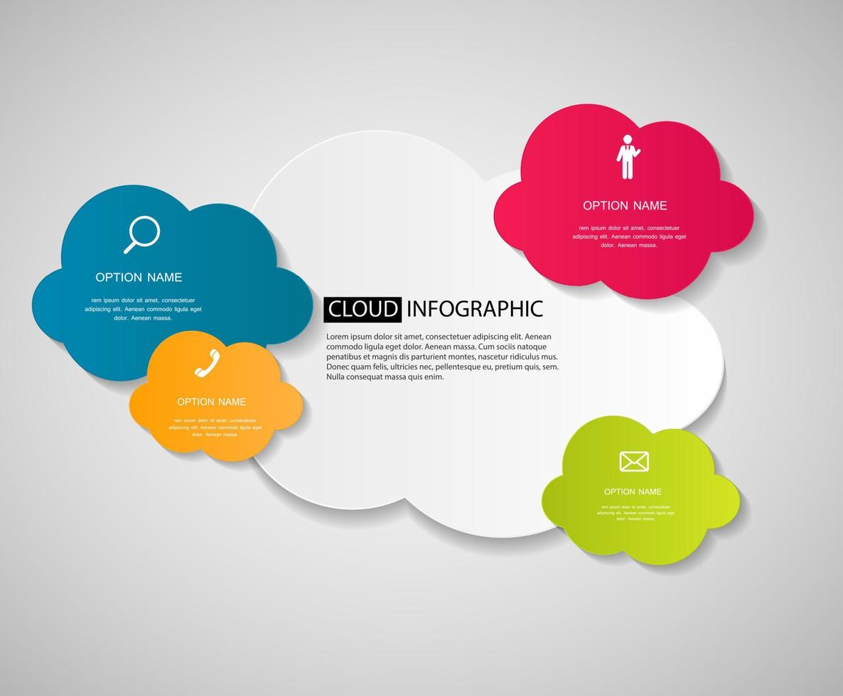 illustration vectorielle de modèle d'entreprise infographique vecteur