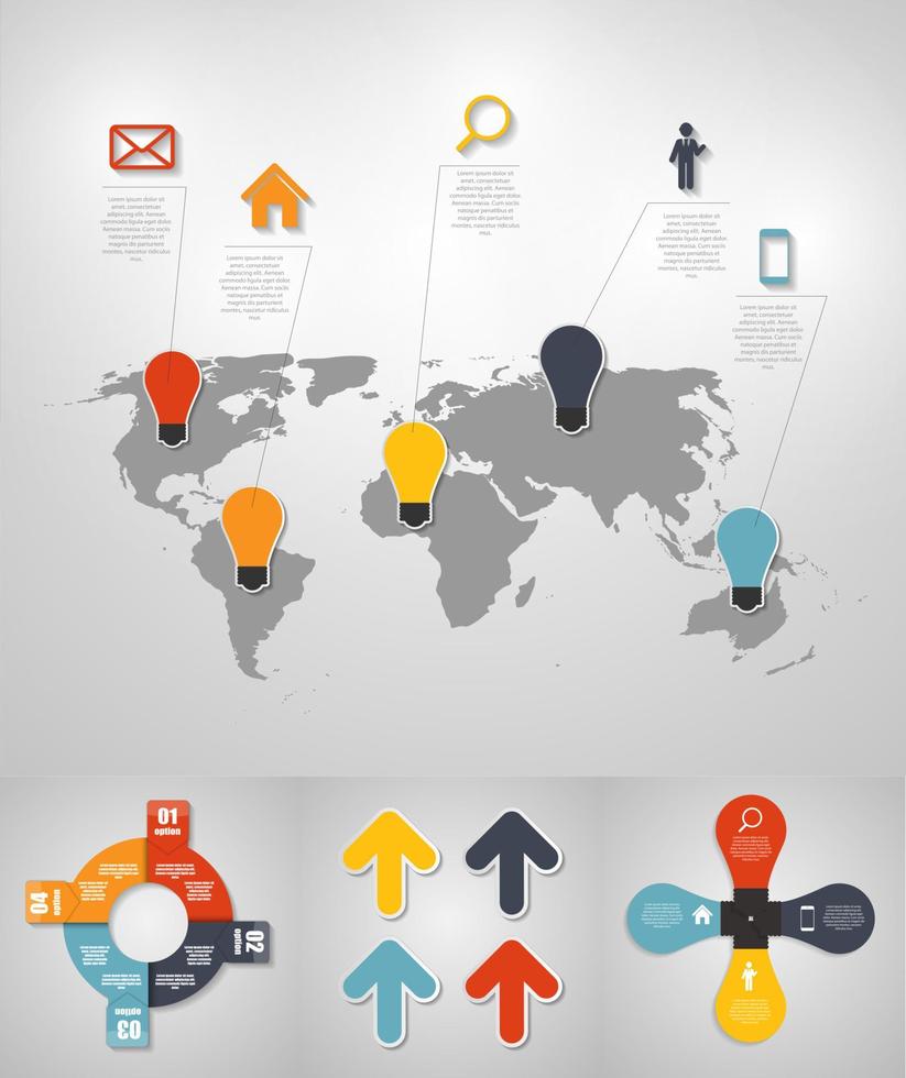 modèles d'infographie pour l'illustration vectorielle d'affaires. eps10 vecteur