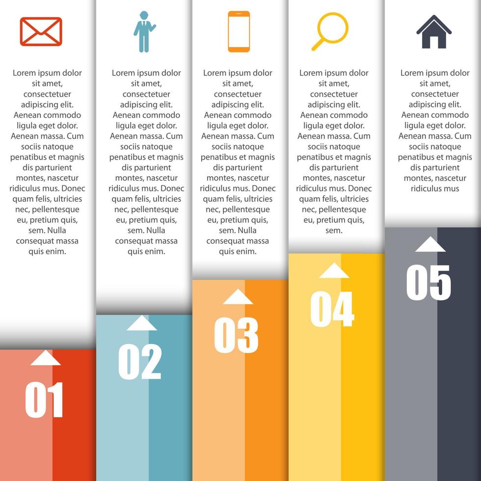 modèles d'infographie pour l'illustration vectorielle d'affaires. eps10 vecteur