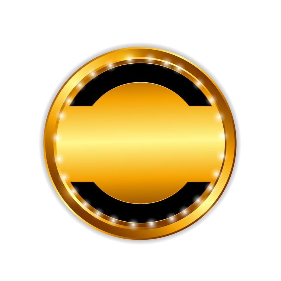 illustration vectorielle de modèle de signe d'étiquette d'or vecteur