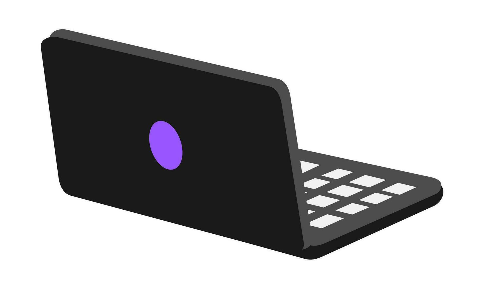 noir ordinateur portable illustration vecteur