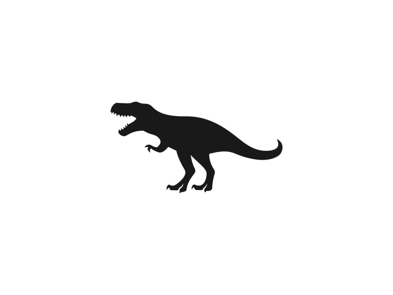 dinosaure logo vecteur icône illustration, t-rex logo modèle