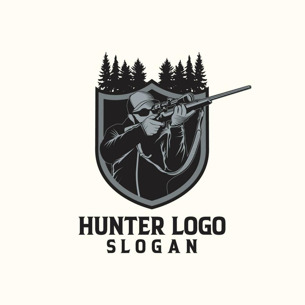 vecteur logo chasseur