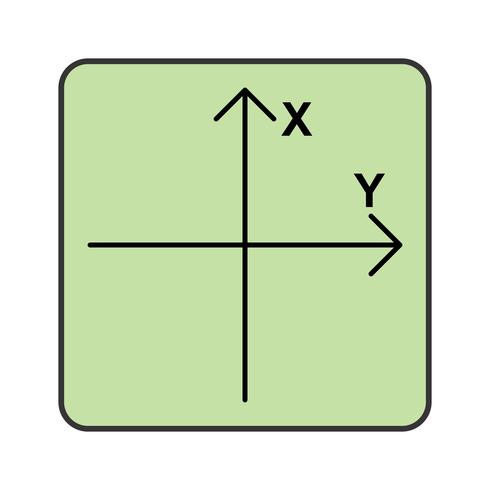 Icône de vecteur d&#39;axe