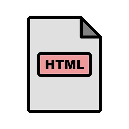 Icône de vecteur HTML