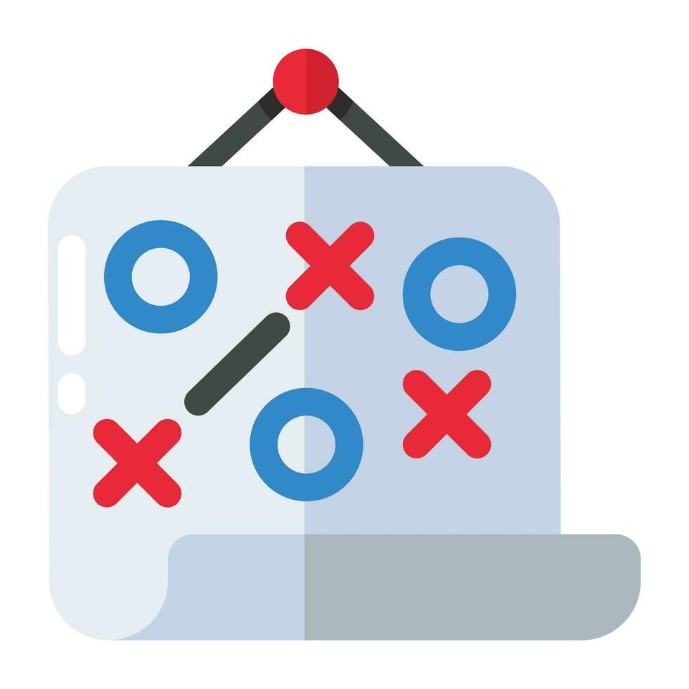 icône de téléchargement premium de tic tac toe vecteur