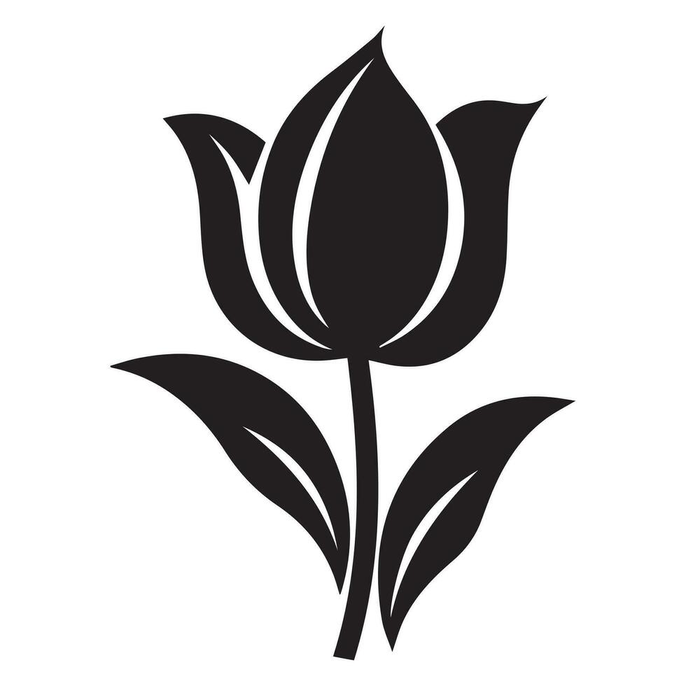 tulipe fleur icône. Facile illustration de vecteur conception.