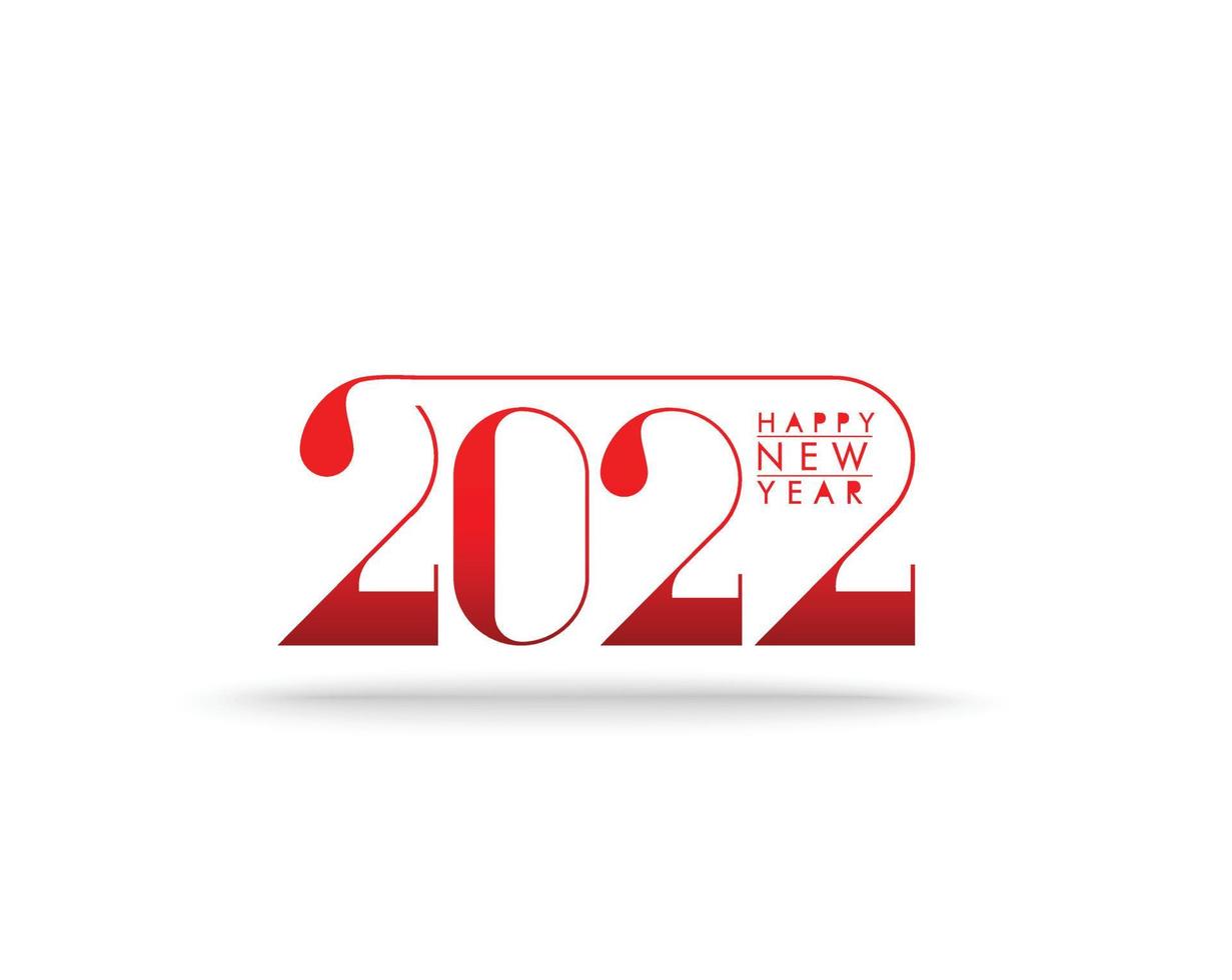 bonne année 2022 motif de conception de typographie de texte, illustration vectorielle. vecteur