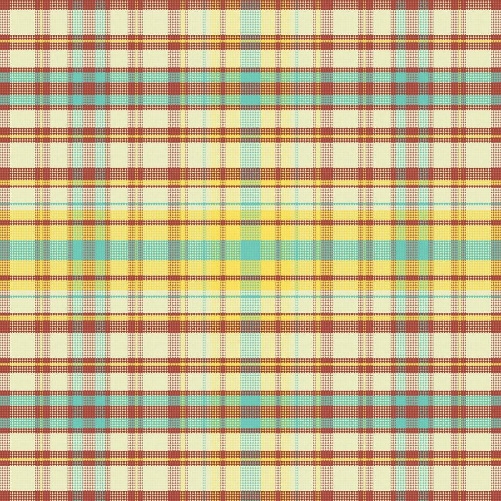 motif à carreaux tartan avec texture et couleur estivale. vecteur