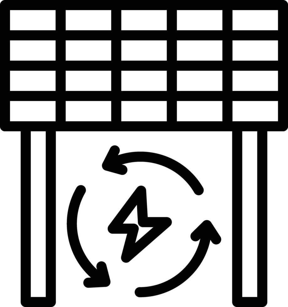 icône de vecteur d'énergie renouvelable