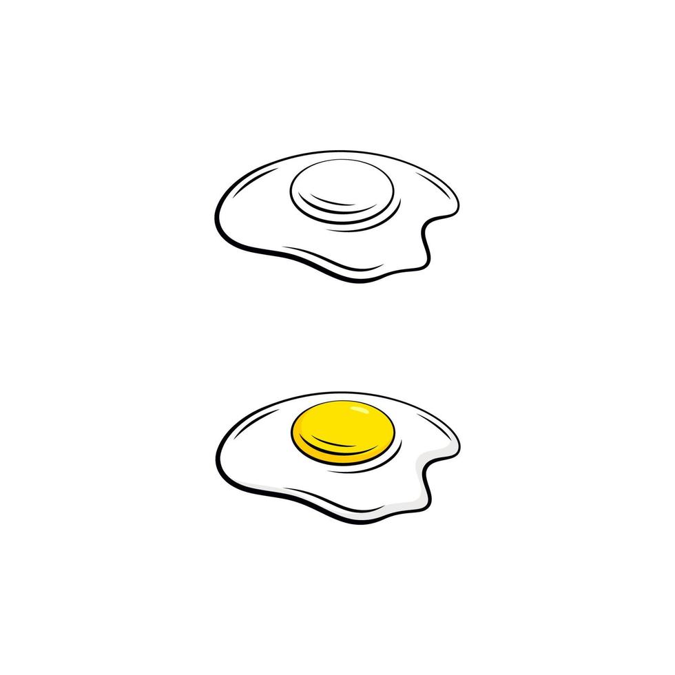 illustration de conception d'icône de vecteur d'oeuf délicieux