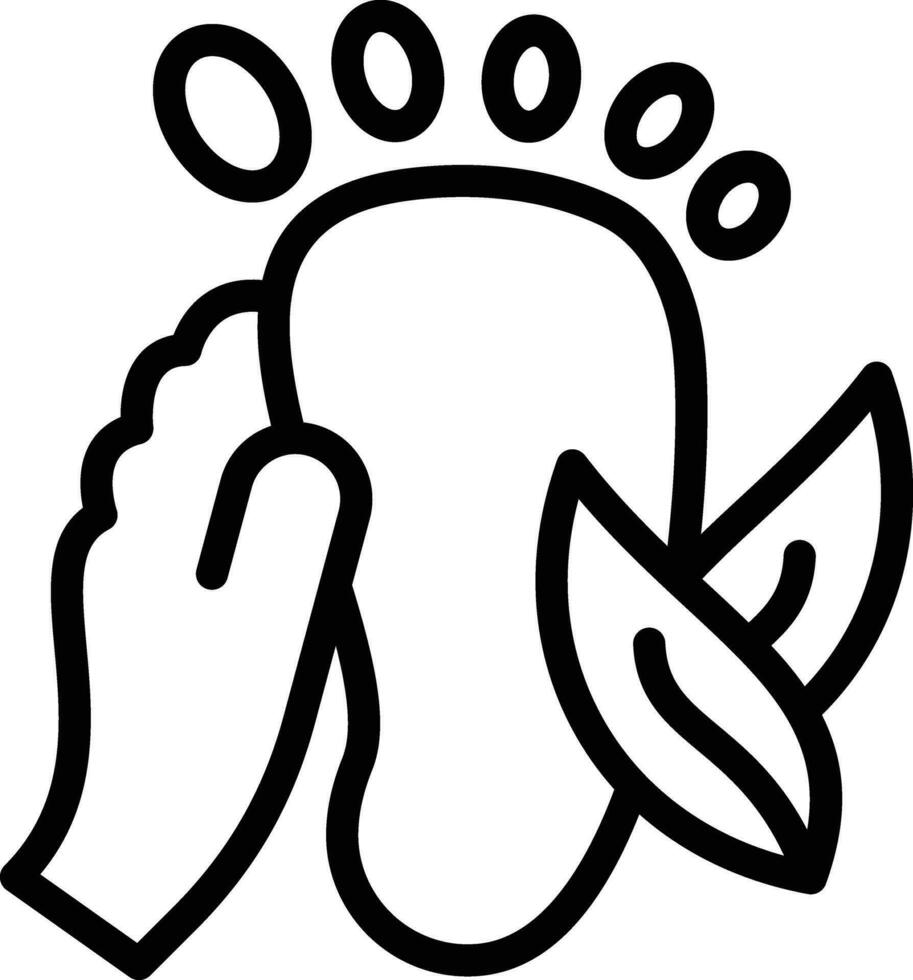 icône de vecteur de spa de pied